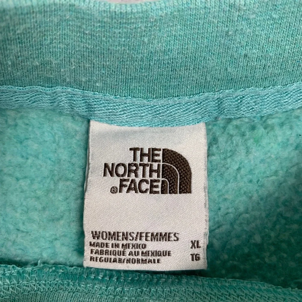 The North Face Sweatshirt Womens XL Teal Green Crewneck Fleece Pullover NF0A3X8Y